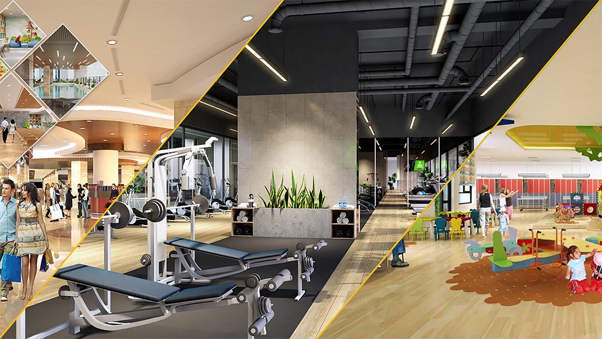 Khu Gym Spa chung cư The Summit 216