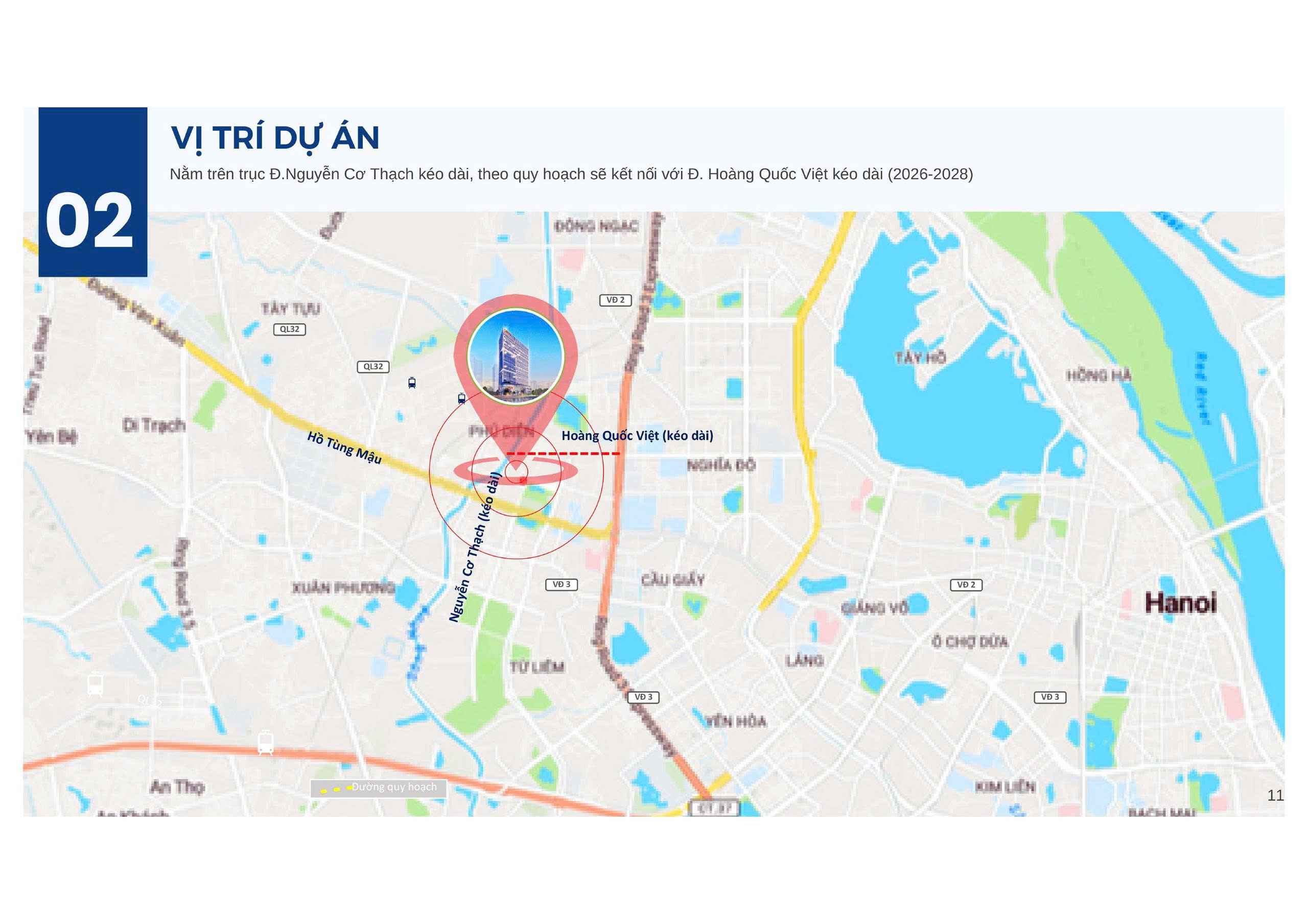 Vị trí Rox Tower Hồ Tùng Mậu