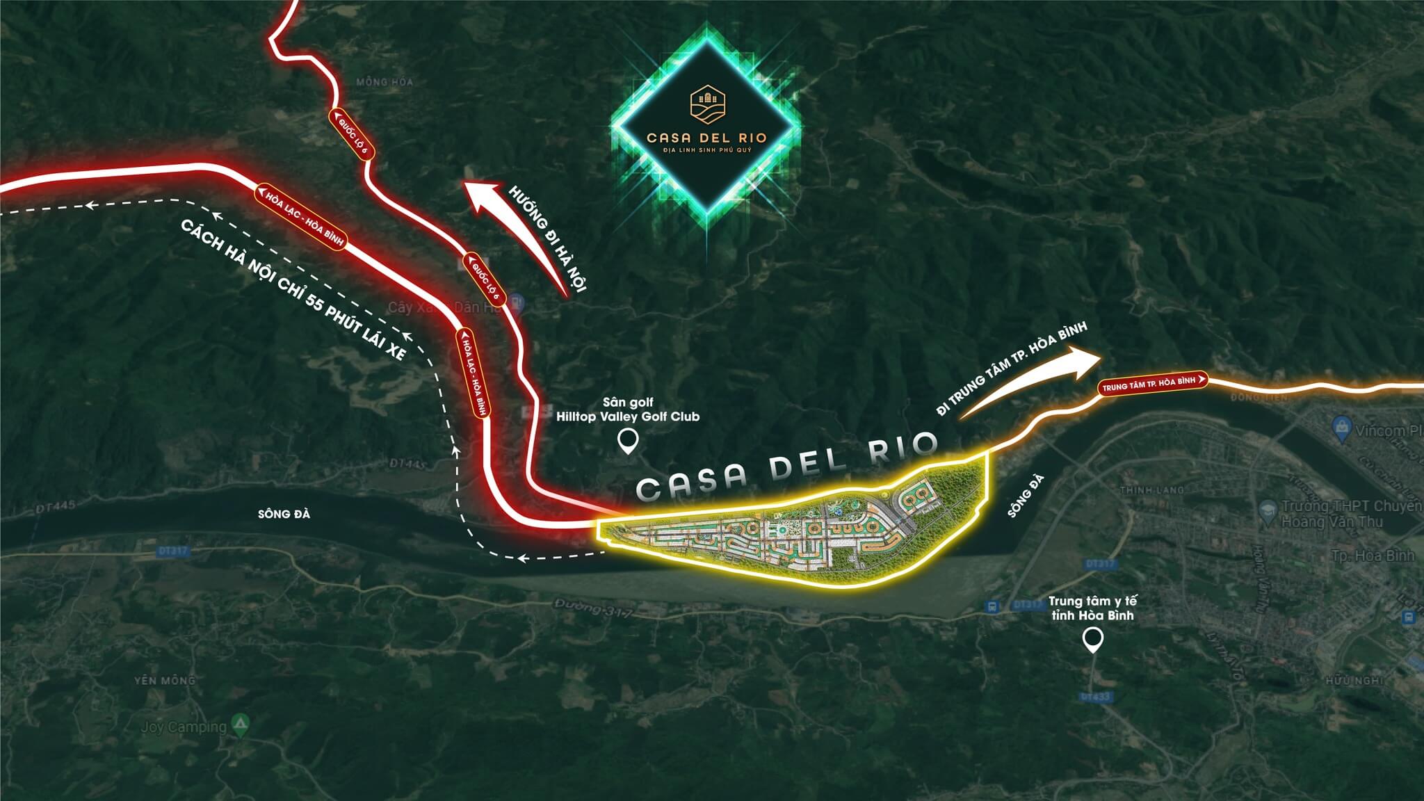 Vị trí Dasong Village Hoà Bình