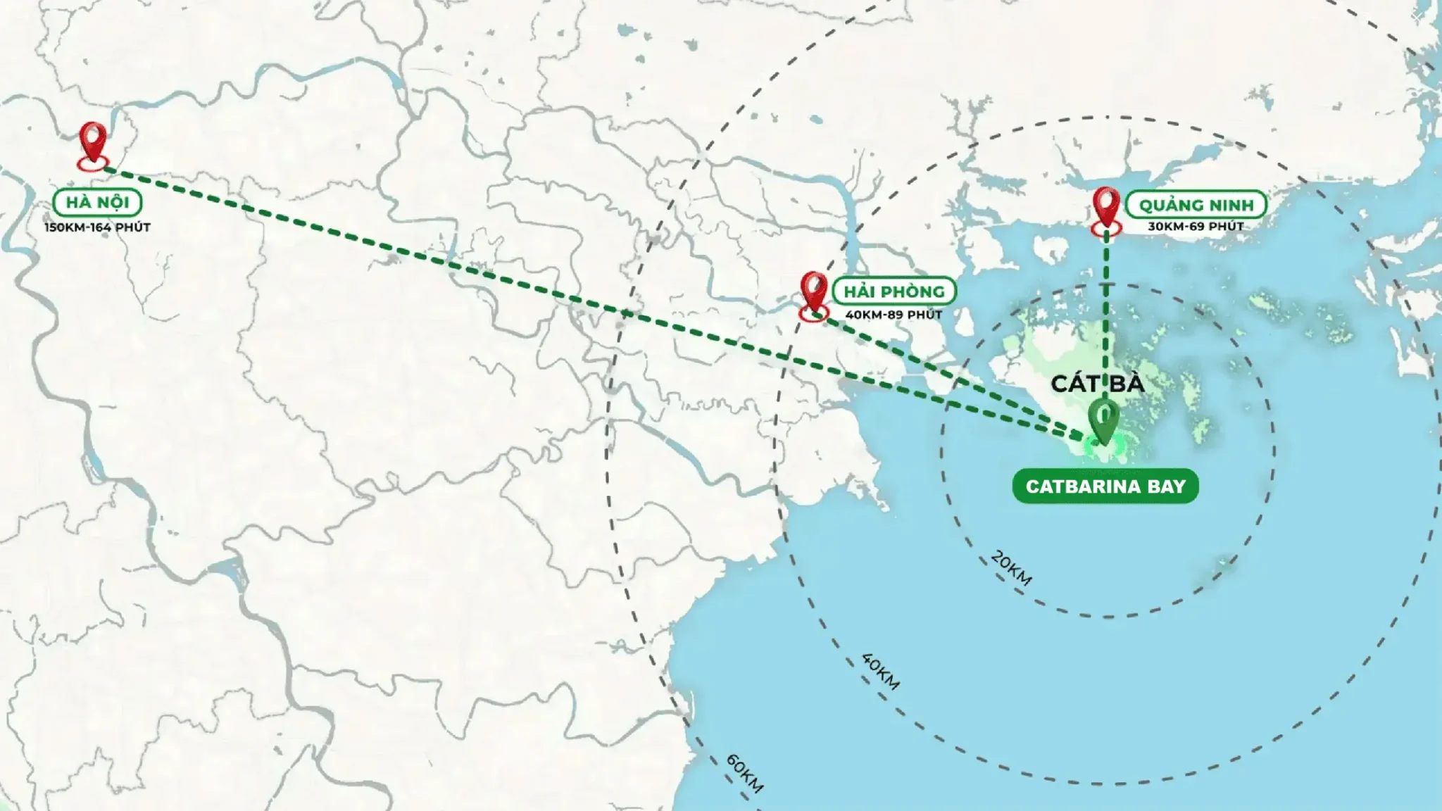 Vị trí dự án Catbarina Bay