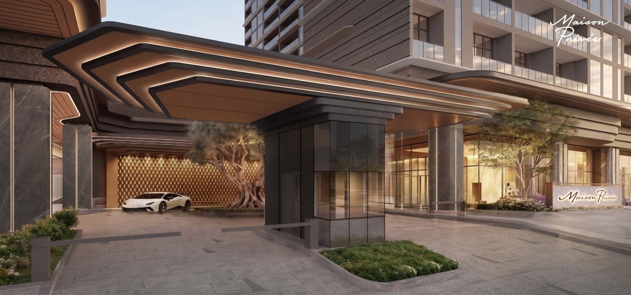 Garage cho siêu se tại dự án