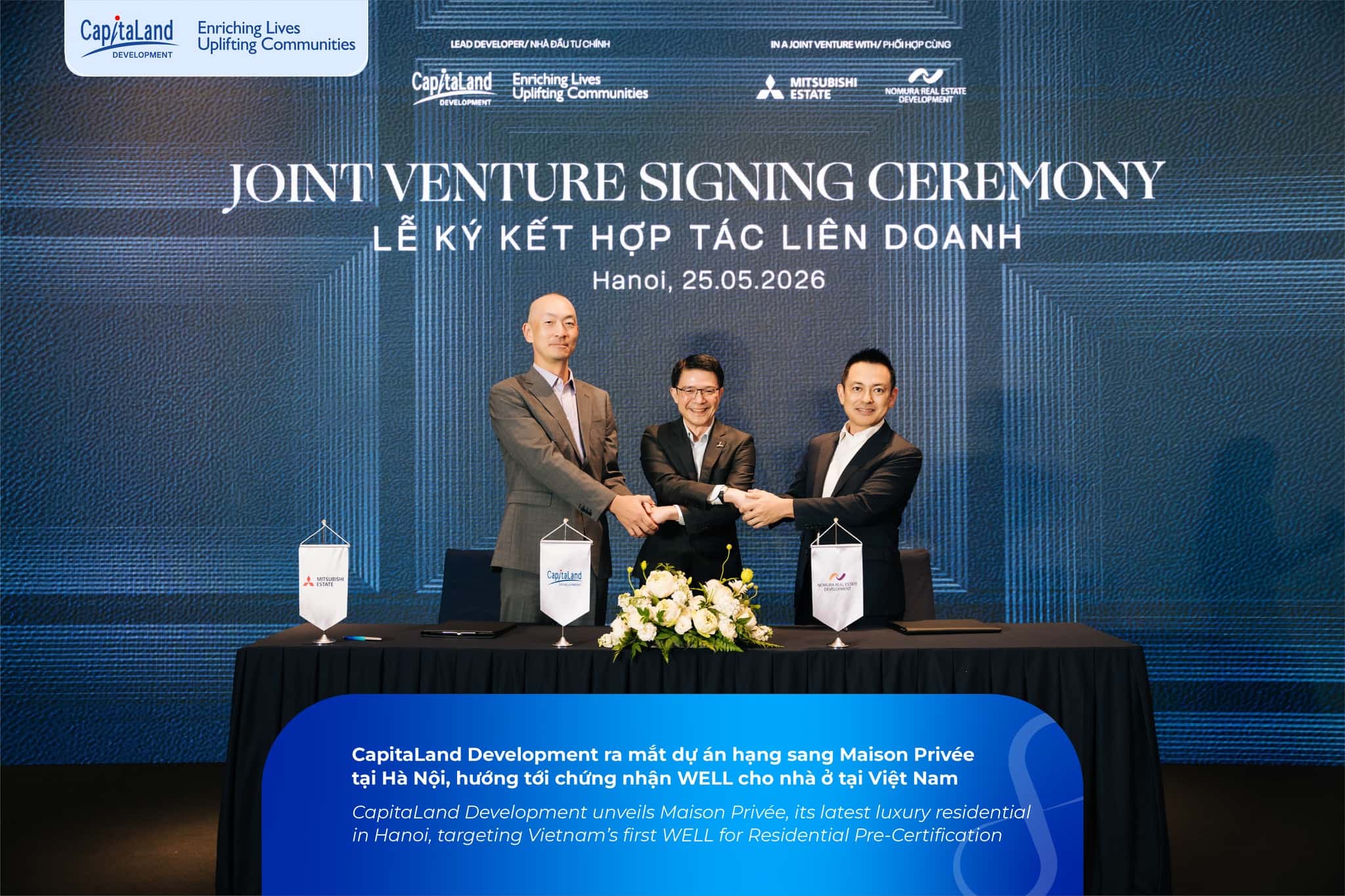 Lễ ký kết của cđt Capitaland với các đối tác