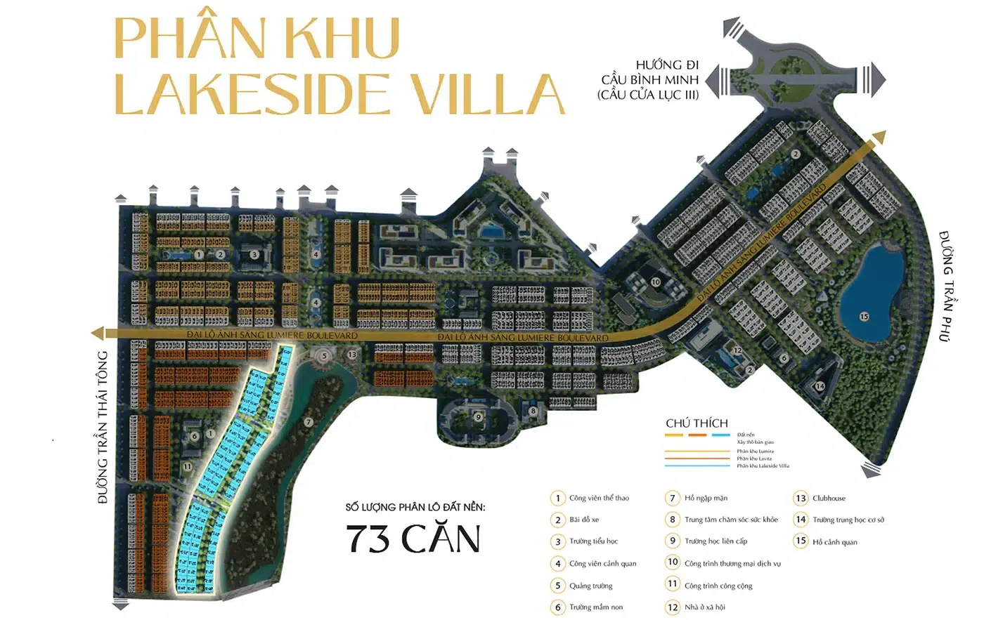 Mặt bằng phân khu Lakeside Villa