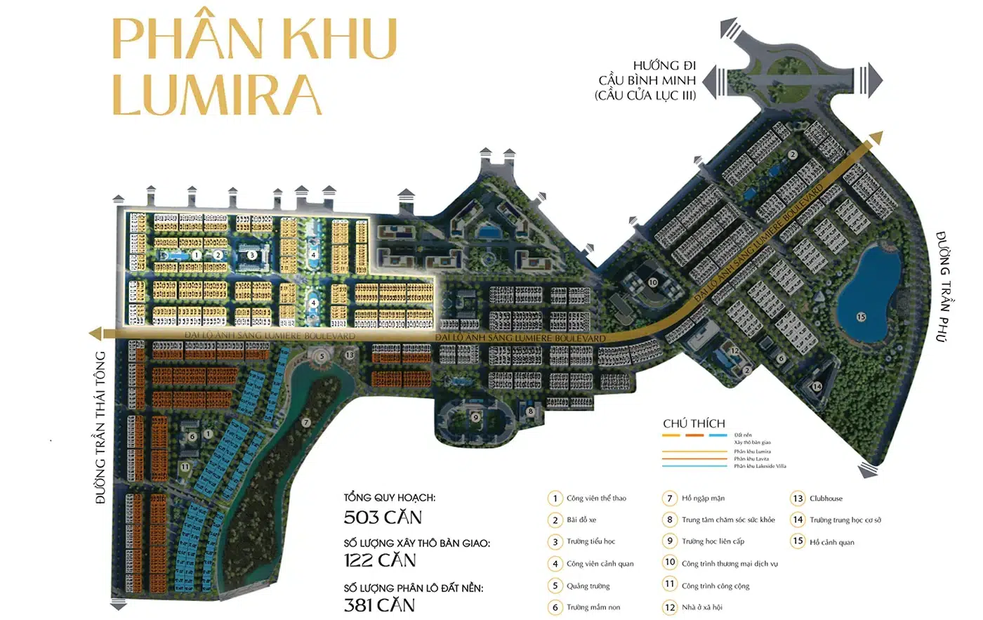 Mặt bằng phân khu Lumira Noble Palace Hạ Long