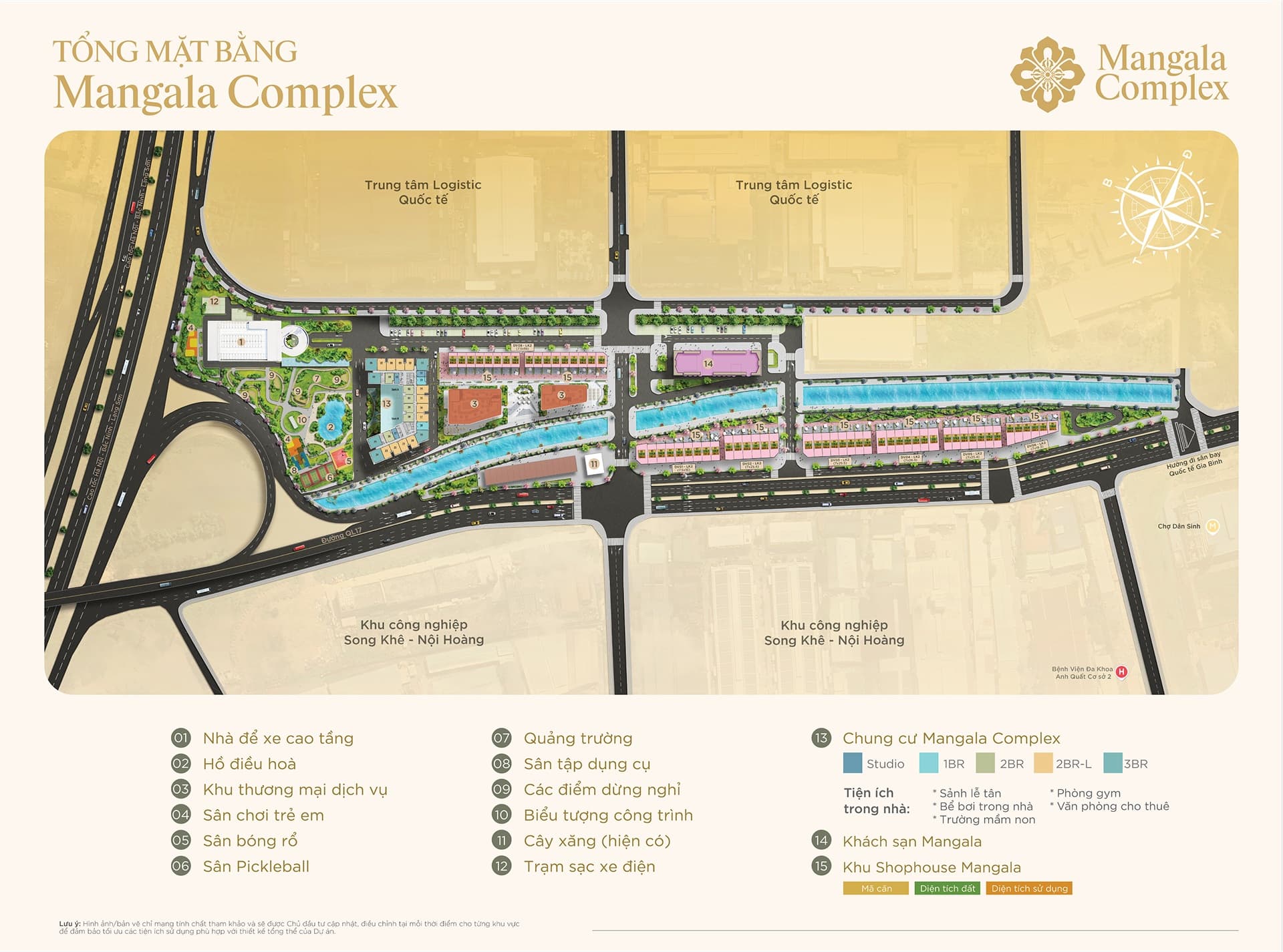 Quy hoạch tổng thể Mangala Complex Bắc Ninh