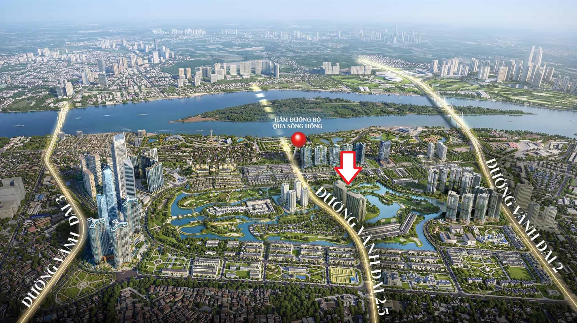 Maison Privee nằm giữa tâm điểm khu đô thị Ciputra