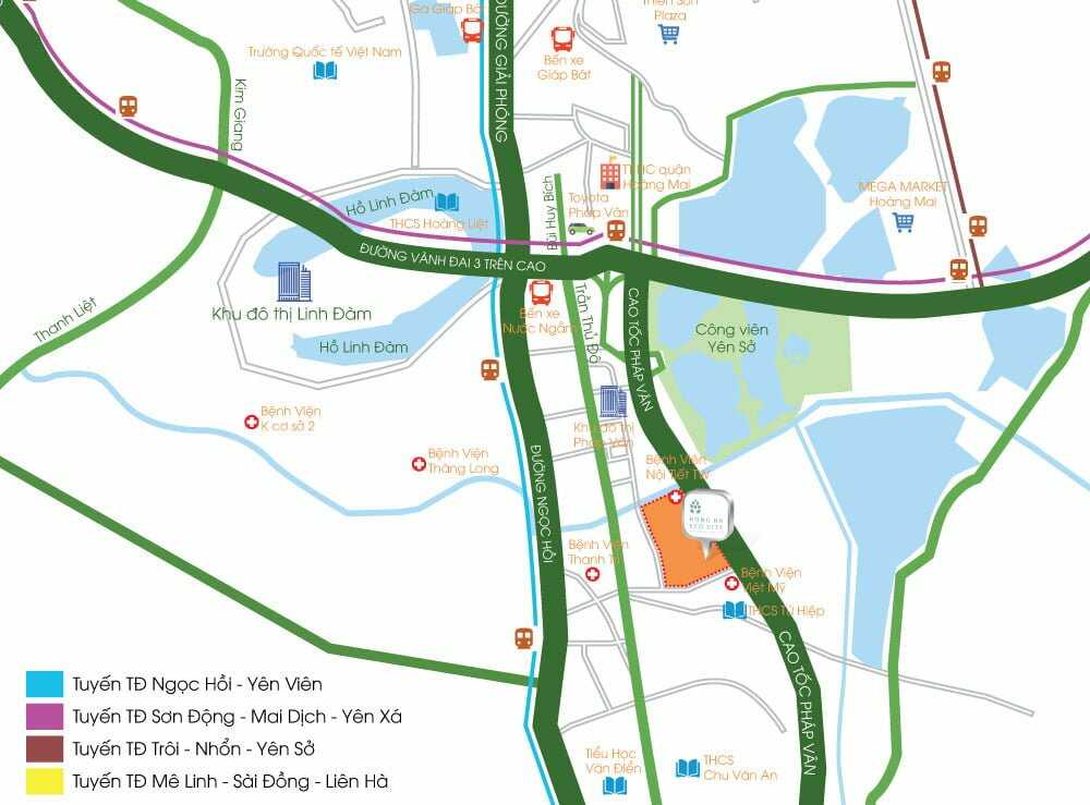 Vị trí Hồng Hà Eco City