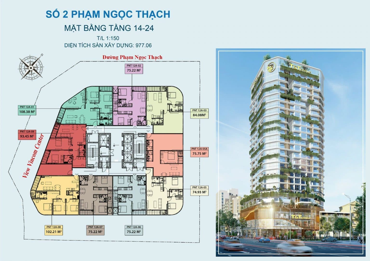 Khám phá mặt bằng căn hộ dự án The Central Hà Nội