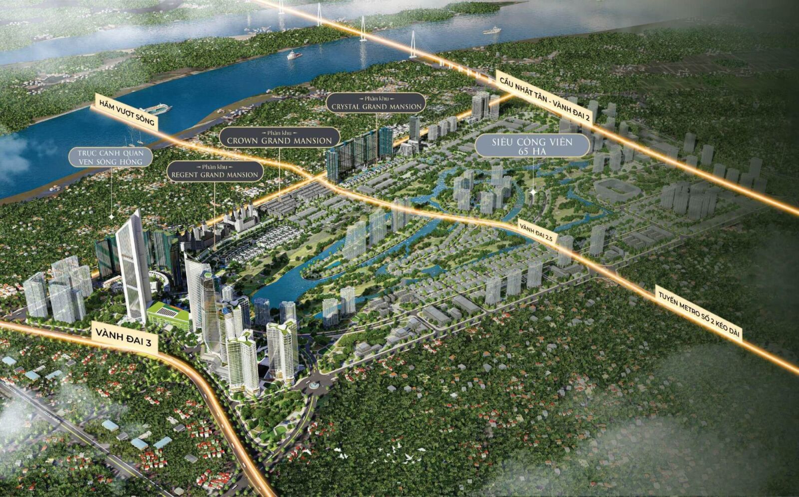 Trục kết nối huyết mạch nối liền nội thành và Sân bay Quốc tế Nội Bài
