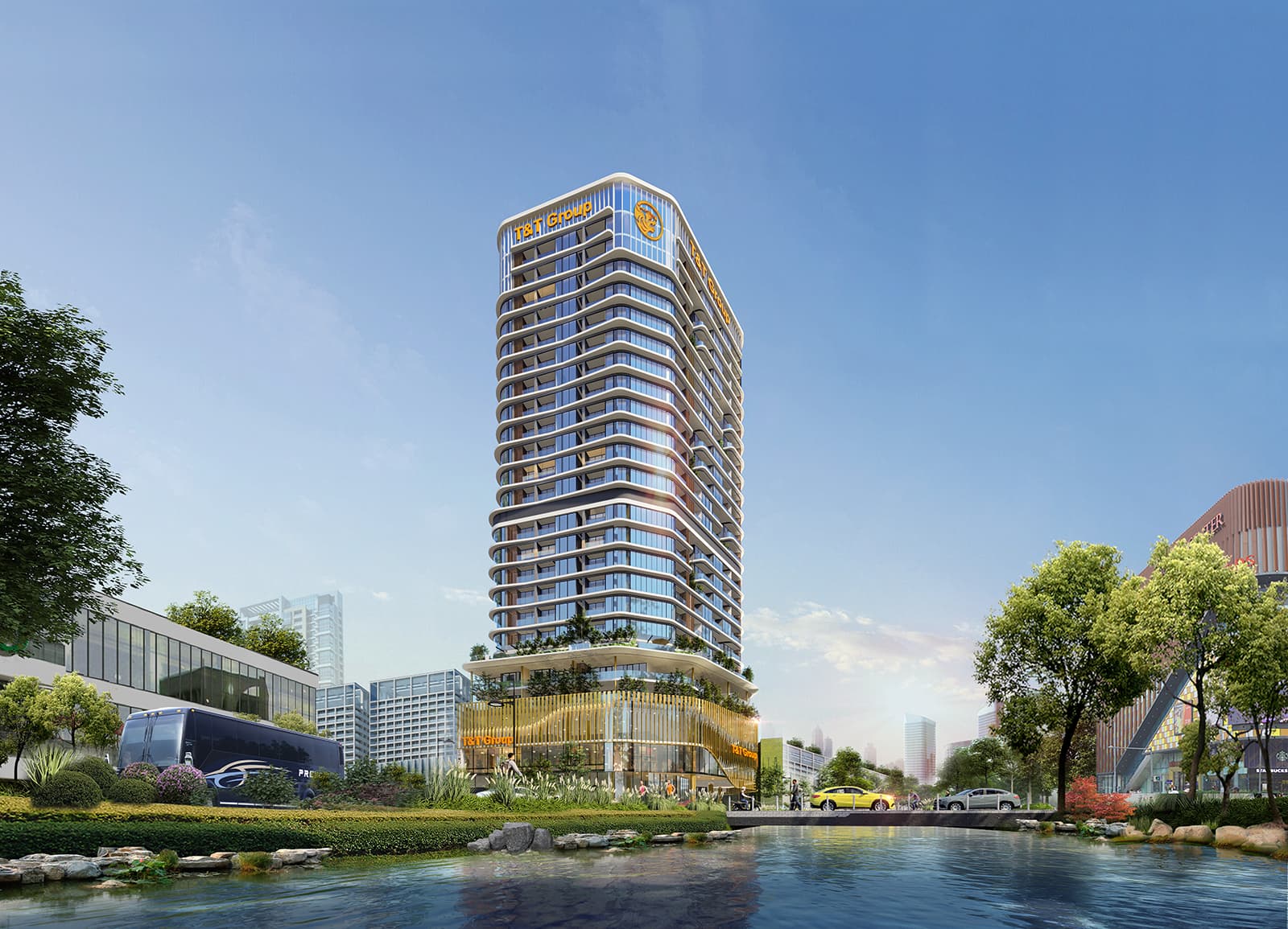Phối cảnh tổng quan dự án The Cetral Hà Nội