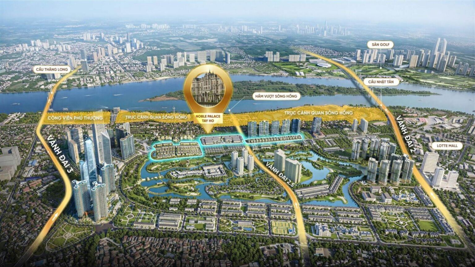 Phân tích vị trí dự án Noble Palace Tây Hồ