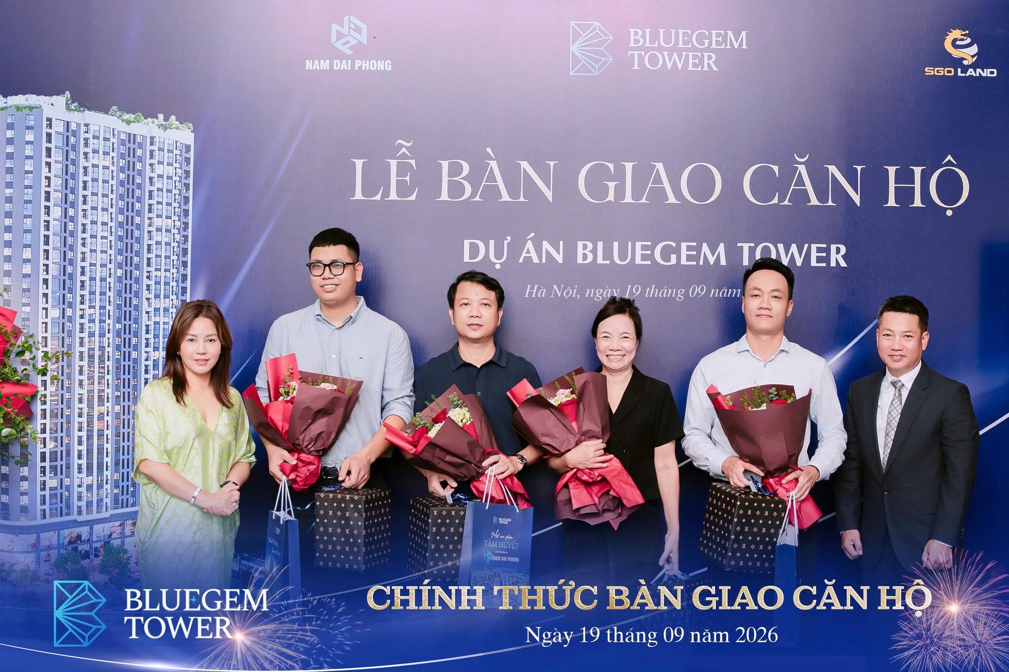 Hình ảnh trong buổi lễ bàn giao căn hộ Bluegem Tower