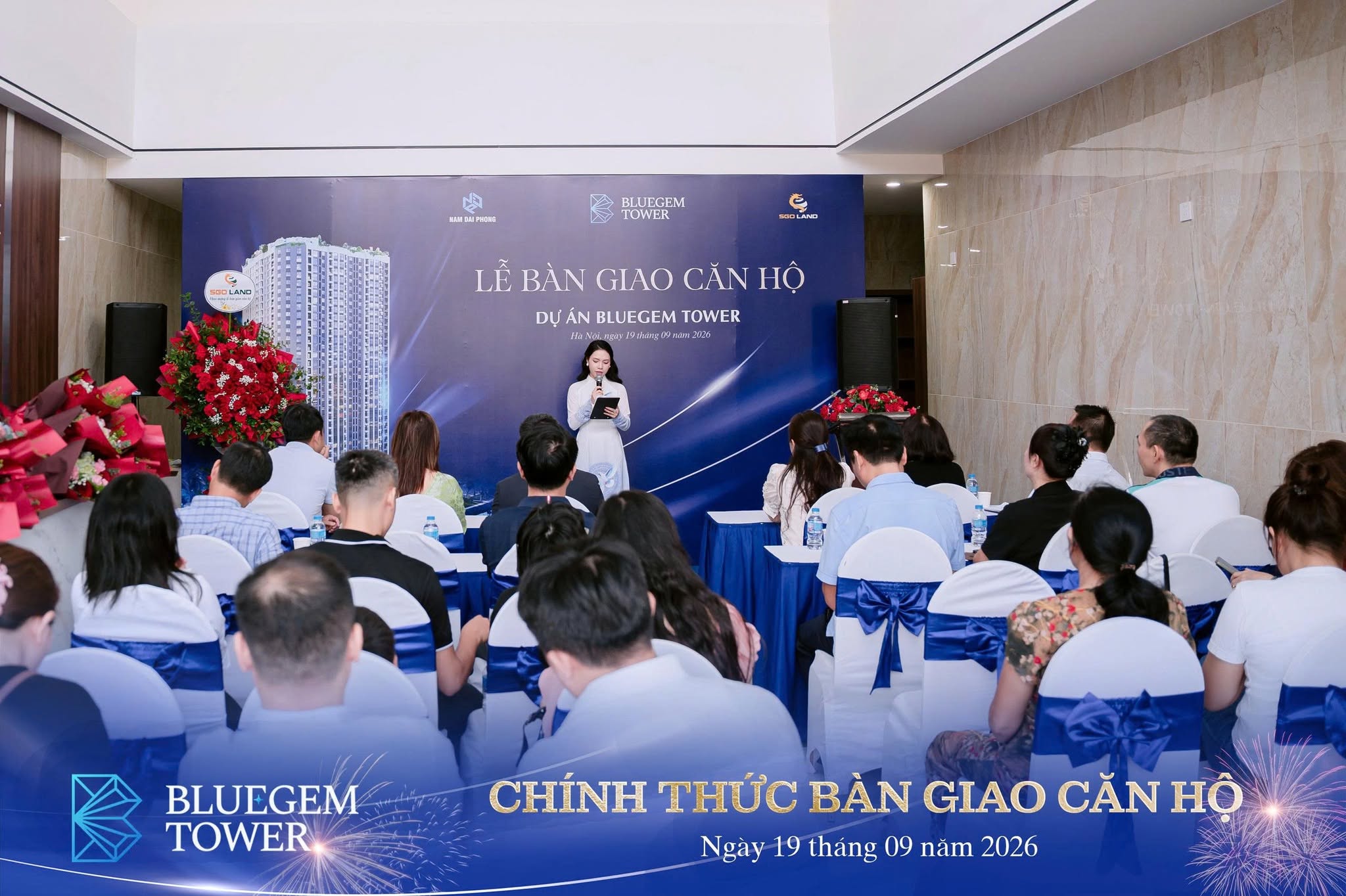 Hình ảnh trong buổi lễ bàn giao căn hộ Bluegem Tower