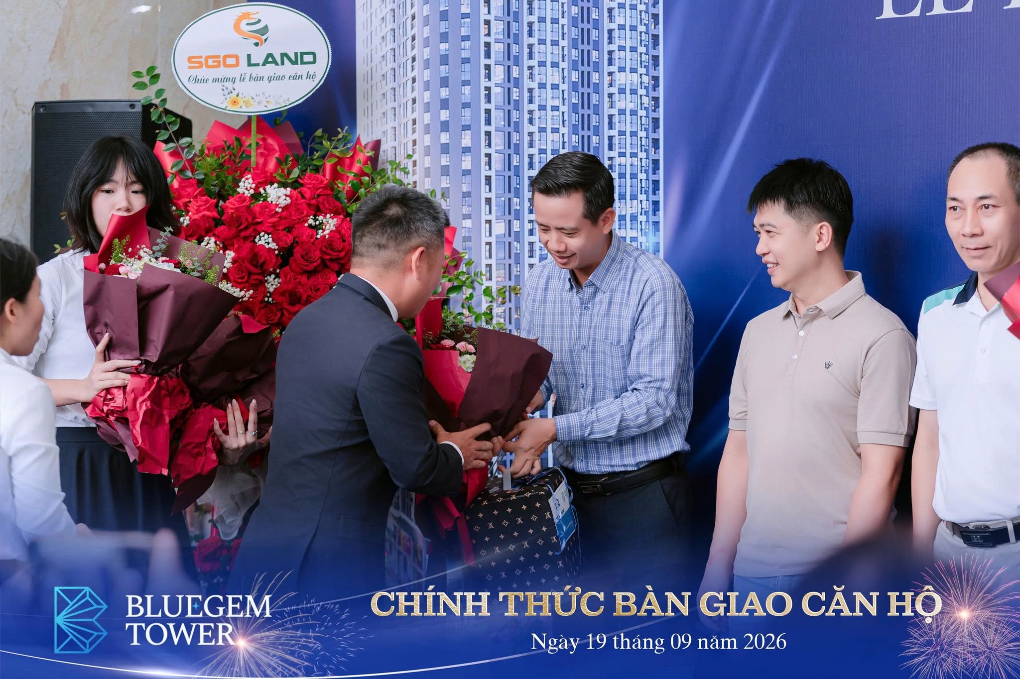 Hình ảnh trong buổi lễ bàn giao căn hộ Bluegem Tower