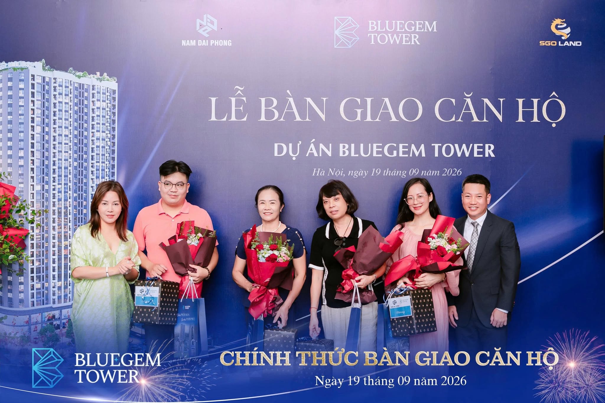 Hình ảnh trong buổi lễ bàn giao căn hộ Bluegem Tower