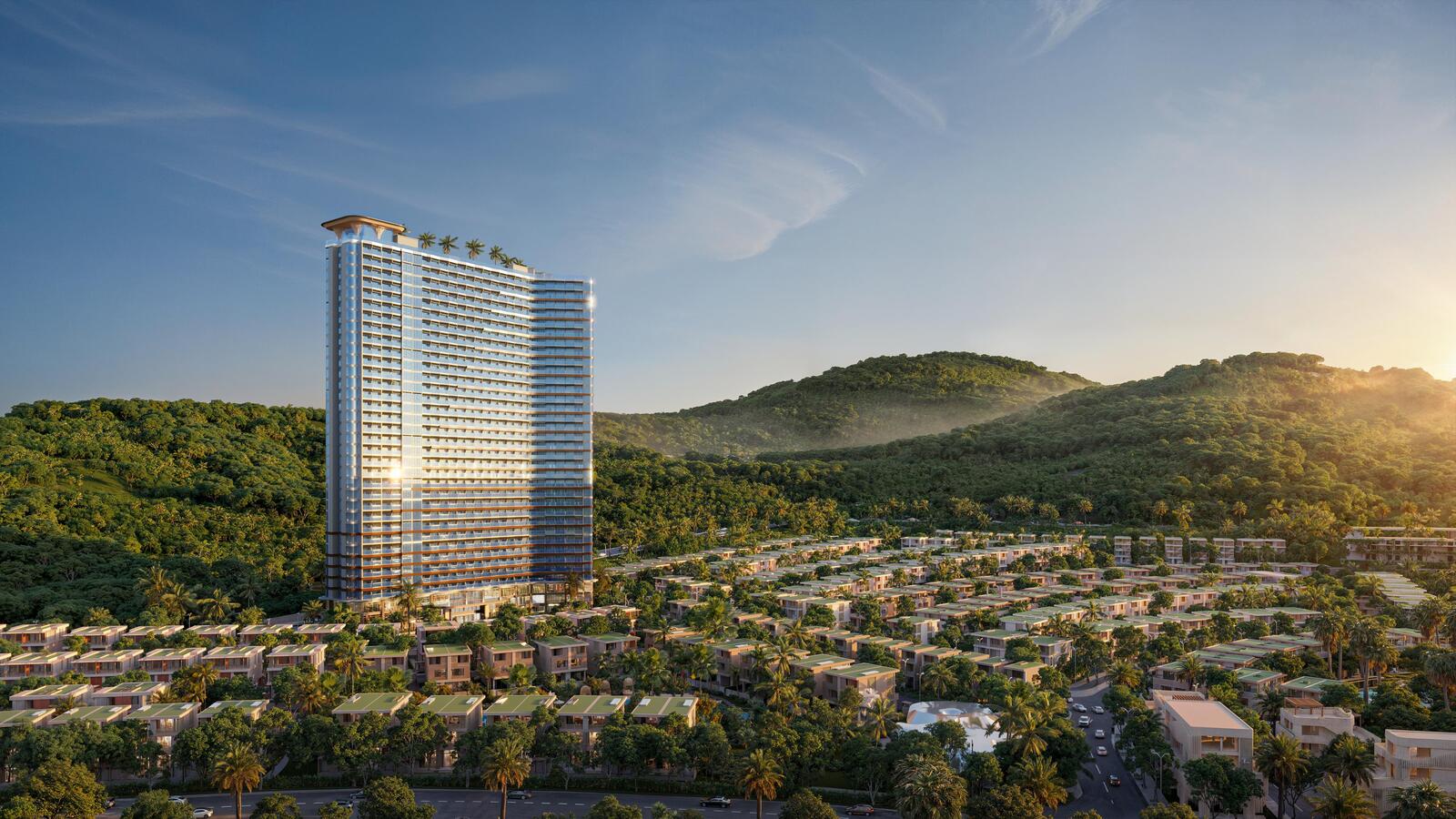Thiết kế sóng biển hình chữ Y tại Alora Nha Trang